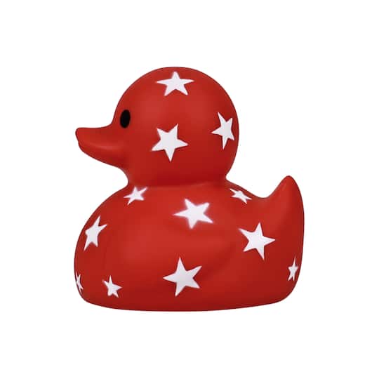 Red with White Stars Light-Up Rubber Duck by Creatology&#x2122;